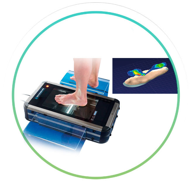 Escaneo 3D del pie con láser